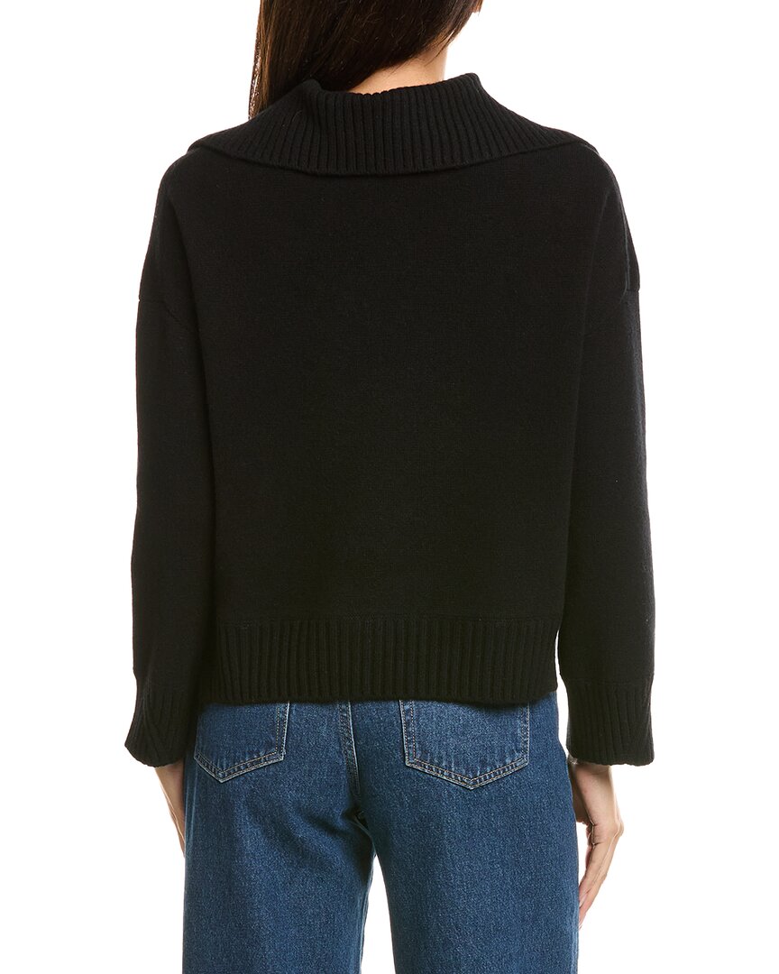 The Cashmere Project | Womens | Sailor Collar 100% Cashmere Pullover | Black