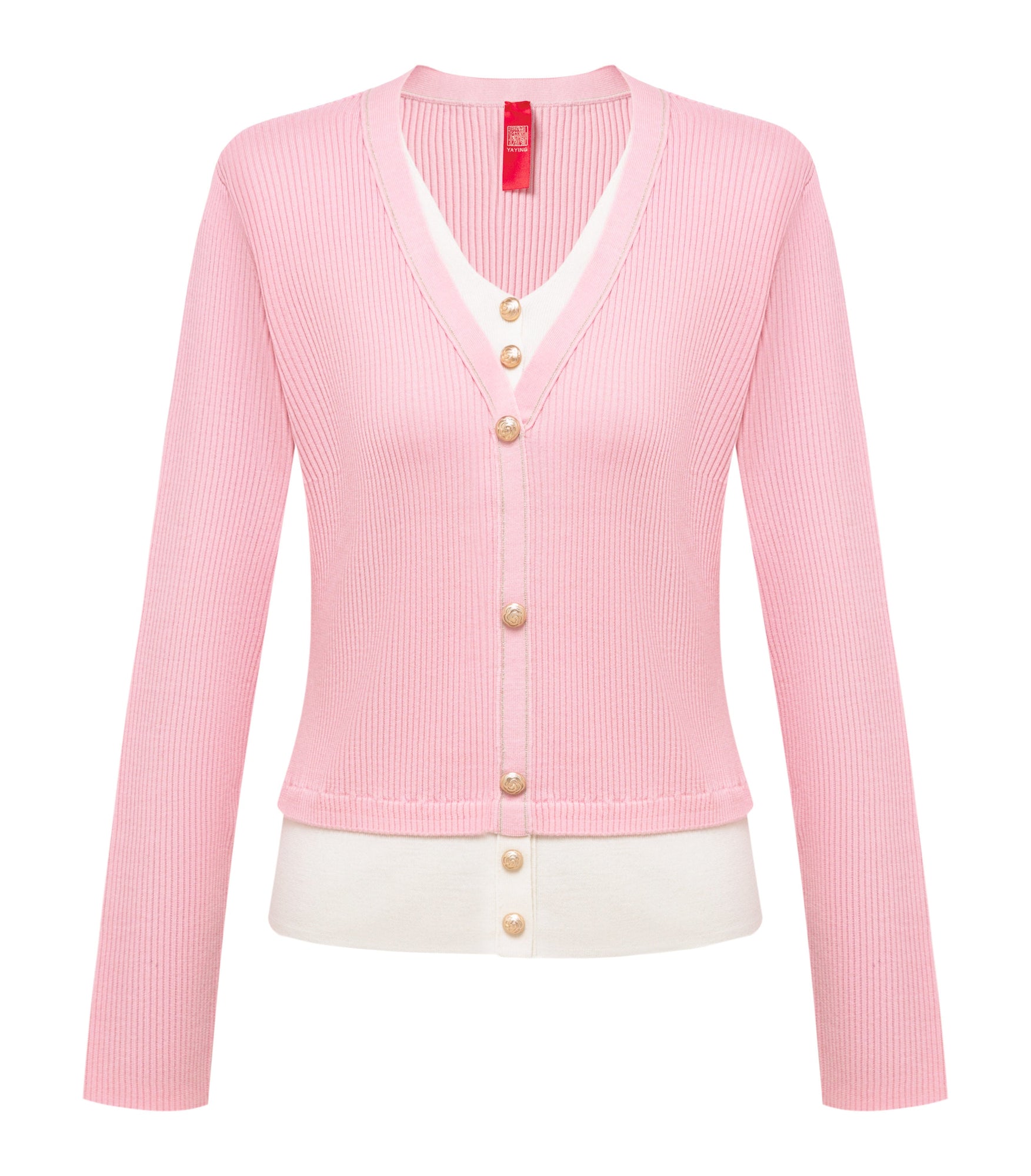 Merino Wool Knit Sweater | Pink