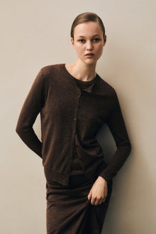 Lamã© Knitted Cardigan | Brown