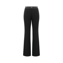Merino Wool Micro Flare Pants | Black