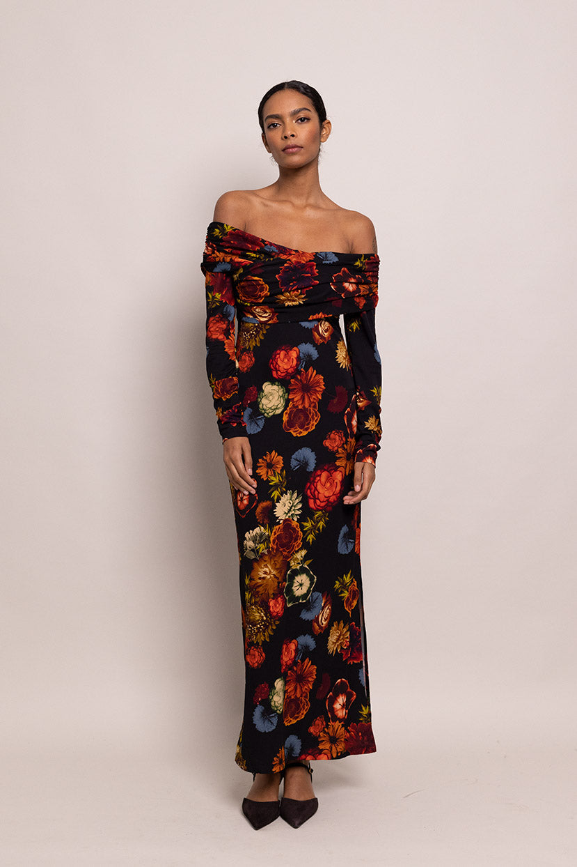 Mirana Dress | Black Harvest Bloom