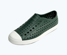 Angled view of a Native Shoes Jefferson | Spooky Green/ Shell White Footwear