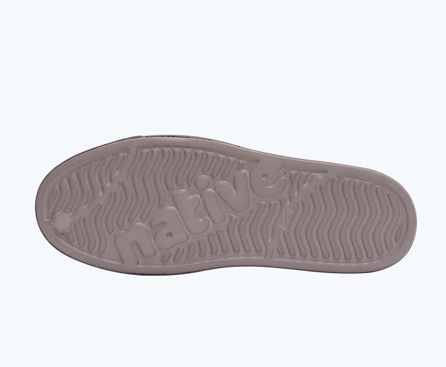 Bottom view of a Native Shoes Jefferson Bloom | Dusk Purple/ Wildflower Purple/ Jiffy Speckles Footwear