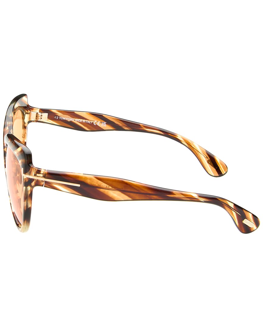 Tom Ford | Womens | Beatrice 65mm Sunglasses | Blonde Havana | Brown Lens