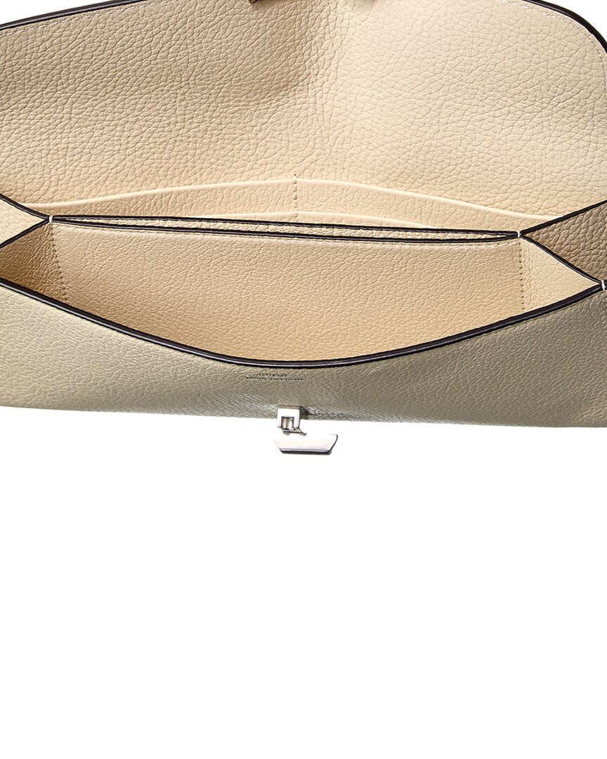 TOTEME | Womens | T-Lock Leather Continental Wallet - I | White