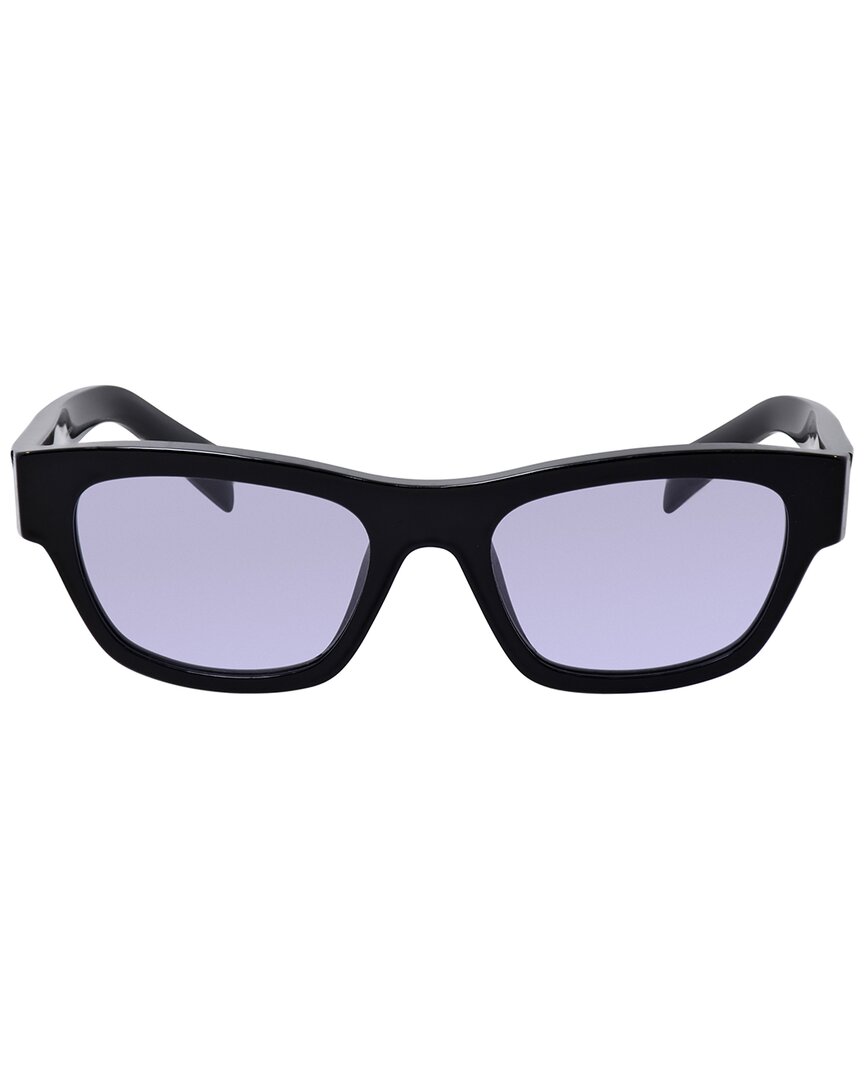 Prada | Womens | PRB09S 52mm Sunglasses | Black | Violet Lens