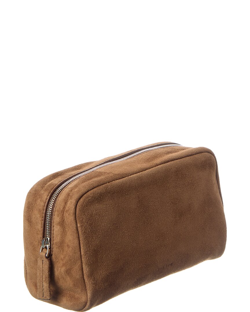 The Row | Womens | Suede Clutch | Brown