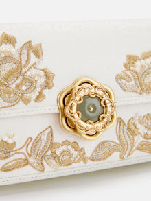 Chinese Style Embroidered Bag | White