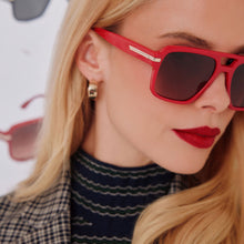 Unisex | Julien Navigator Sunglasses | Rouge Vogue | Warm Brown Gradient Lenses