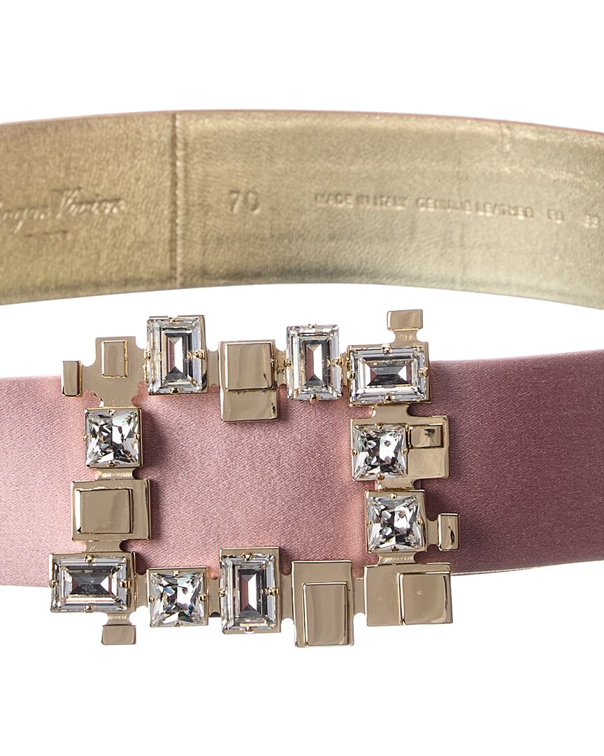 Roger Vivier | Womens | Satin Belt | Pink
