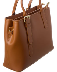 Italian Leather | Womens | Top Handle Bag | Brown