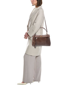 Tiffany & Fred Paris | Womens | Large Smooth Leather Tote | Brown