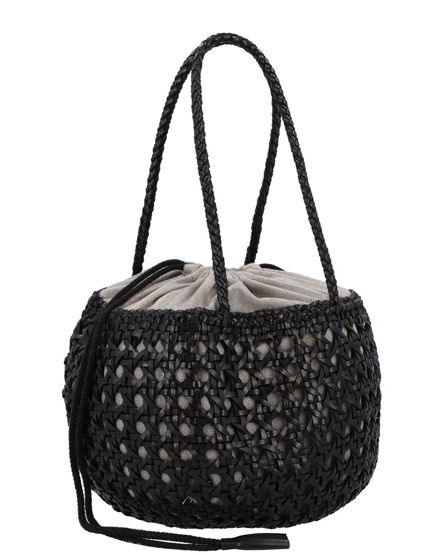 Dragon Diffusion | Unisex | Juventus Leather Shoulder Bag | Black