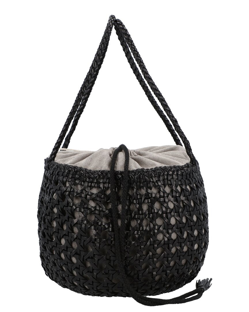 Dragon Diffusion | Unisex | Juventus Leather Shoulder Bag | Black