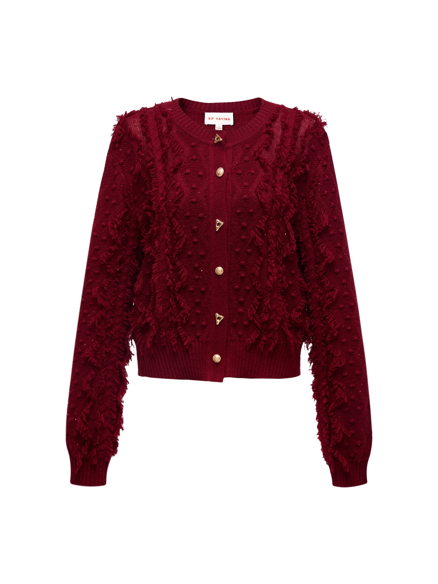 Knit Sweater | Wine Red