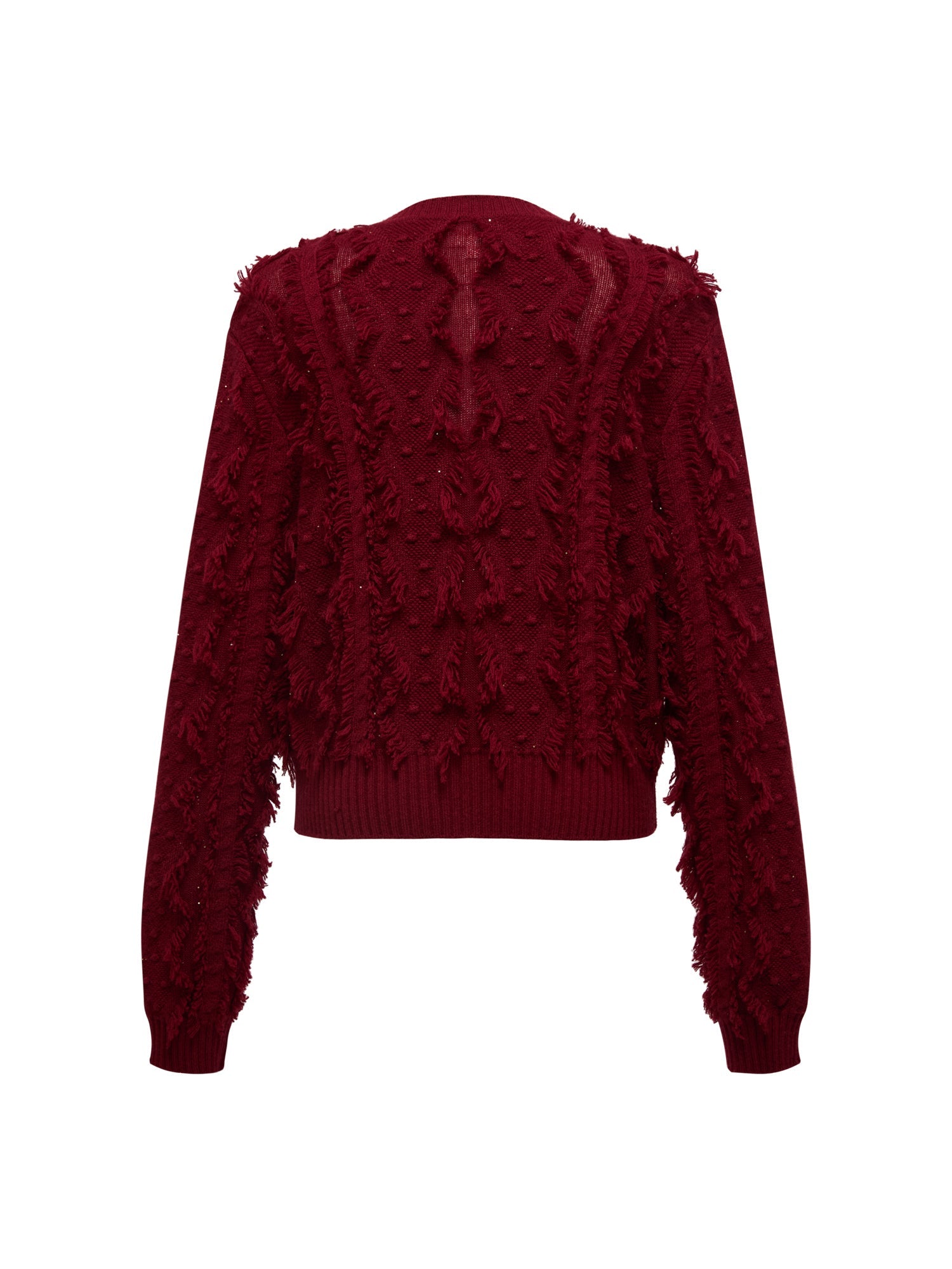 Knit Sweater | Wine Red