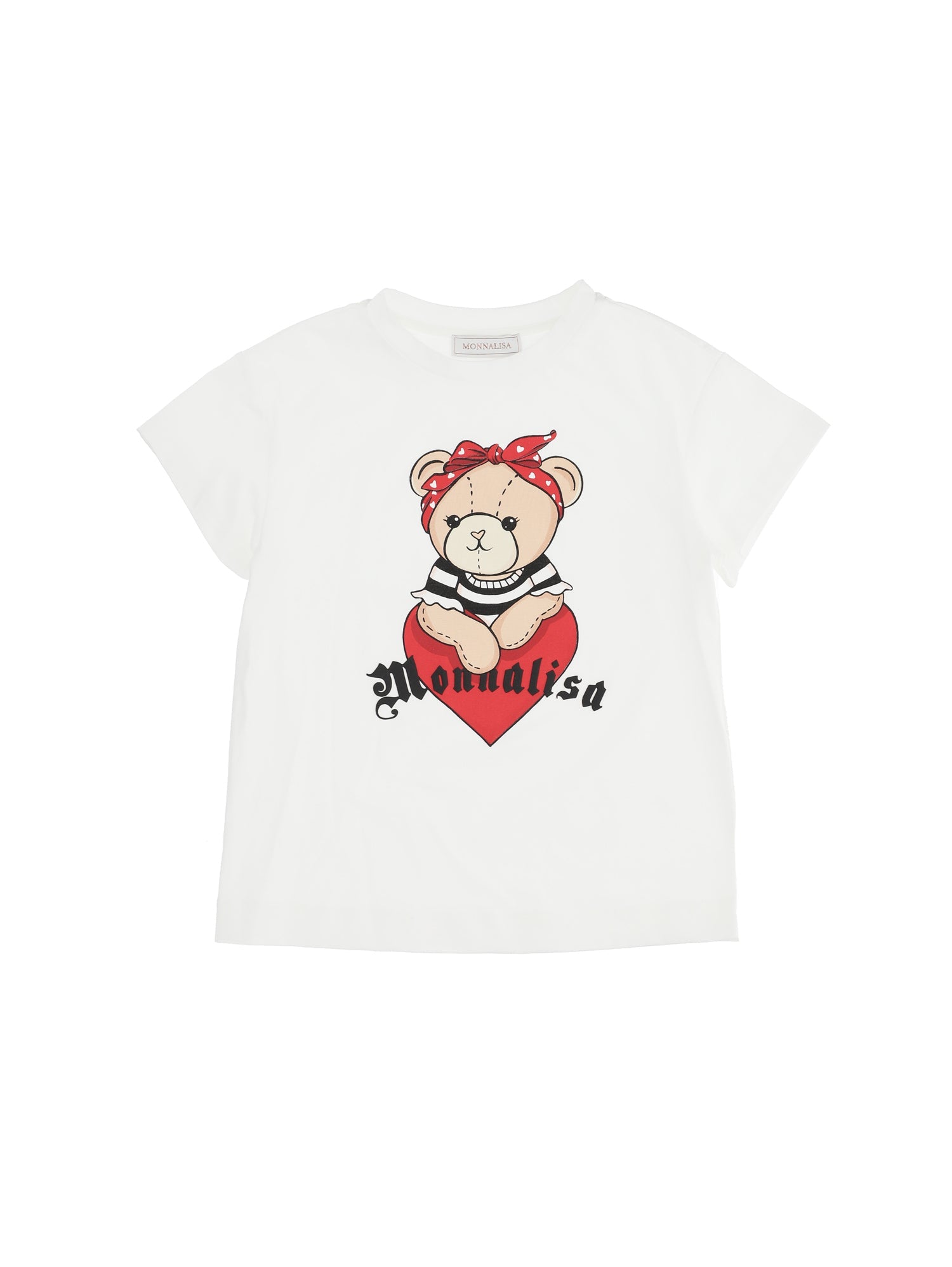 Girls | Maxi Teddy Print Jersey T-Shirt | Cream