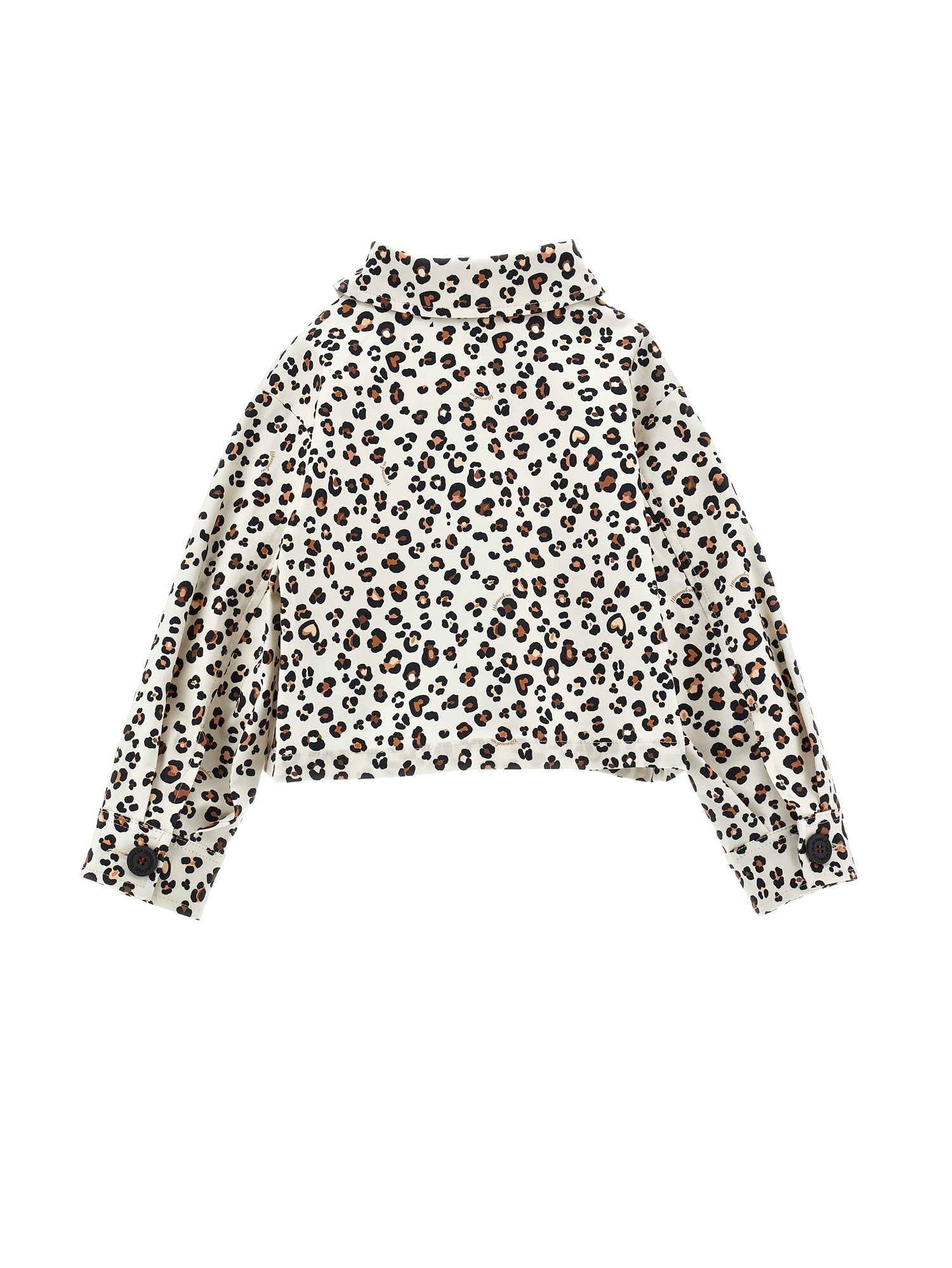 Girls | Animal Print Gabardine Jacket | Leopard Print