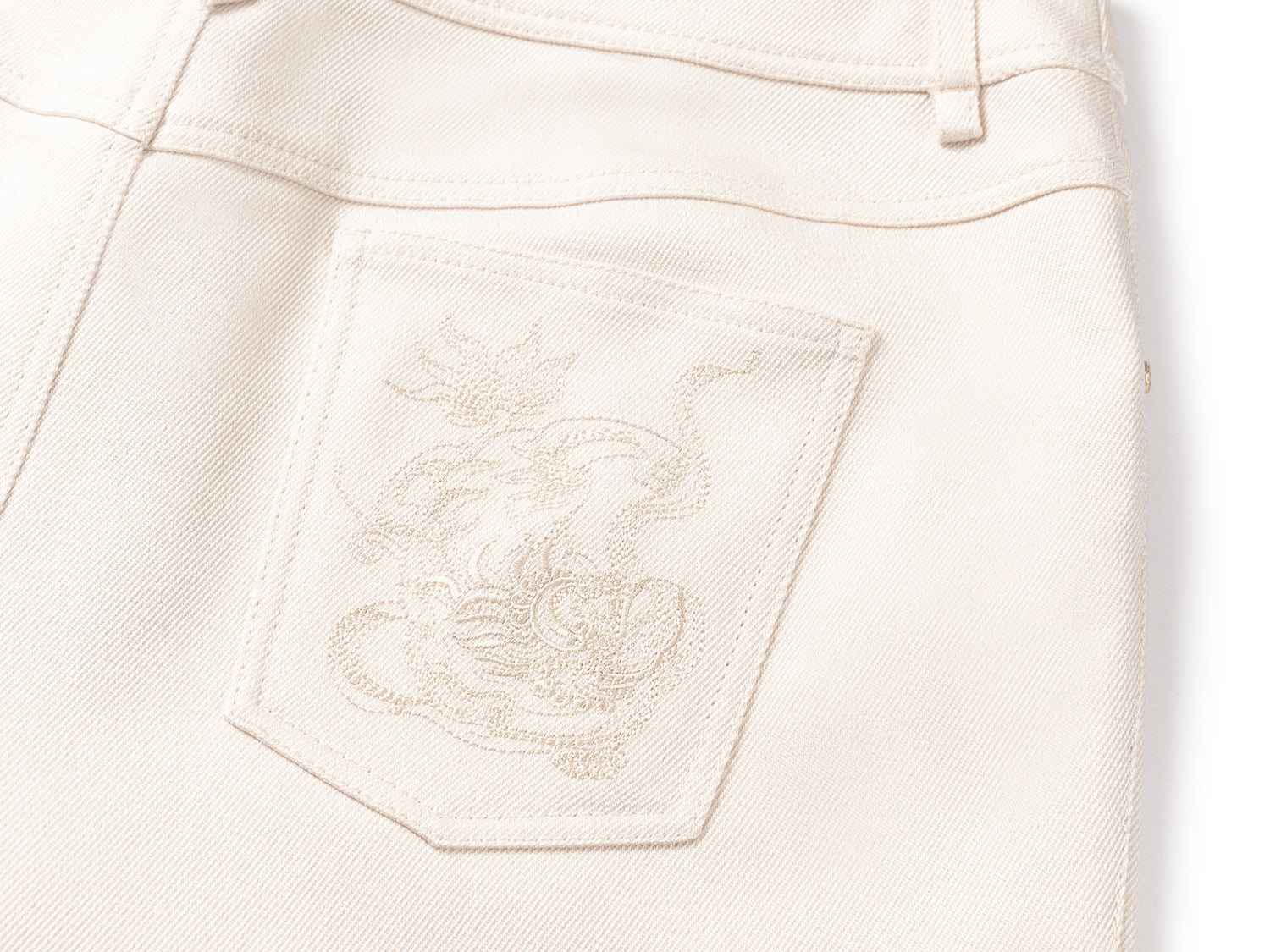 Triacetate Straight-leg Pants | White