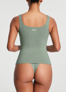 Square Neck Tank Top | Sage Green