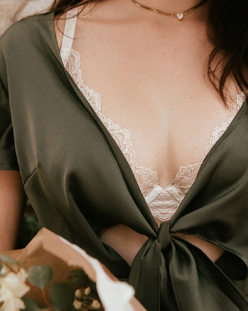 Anais Plunge Bra | Powder