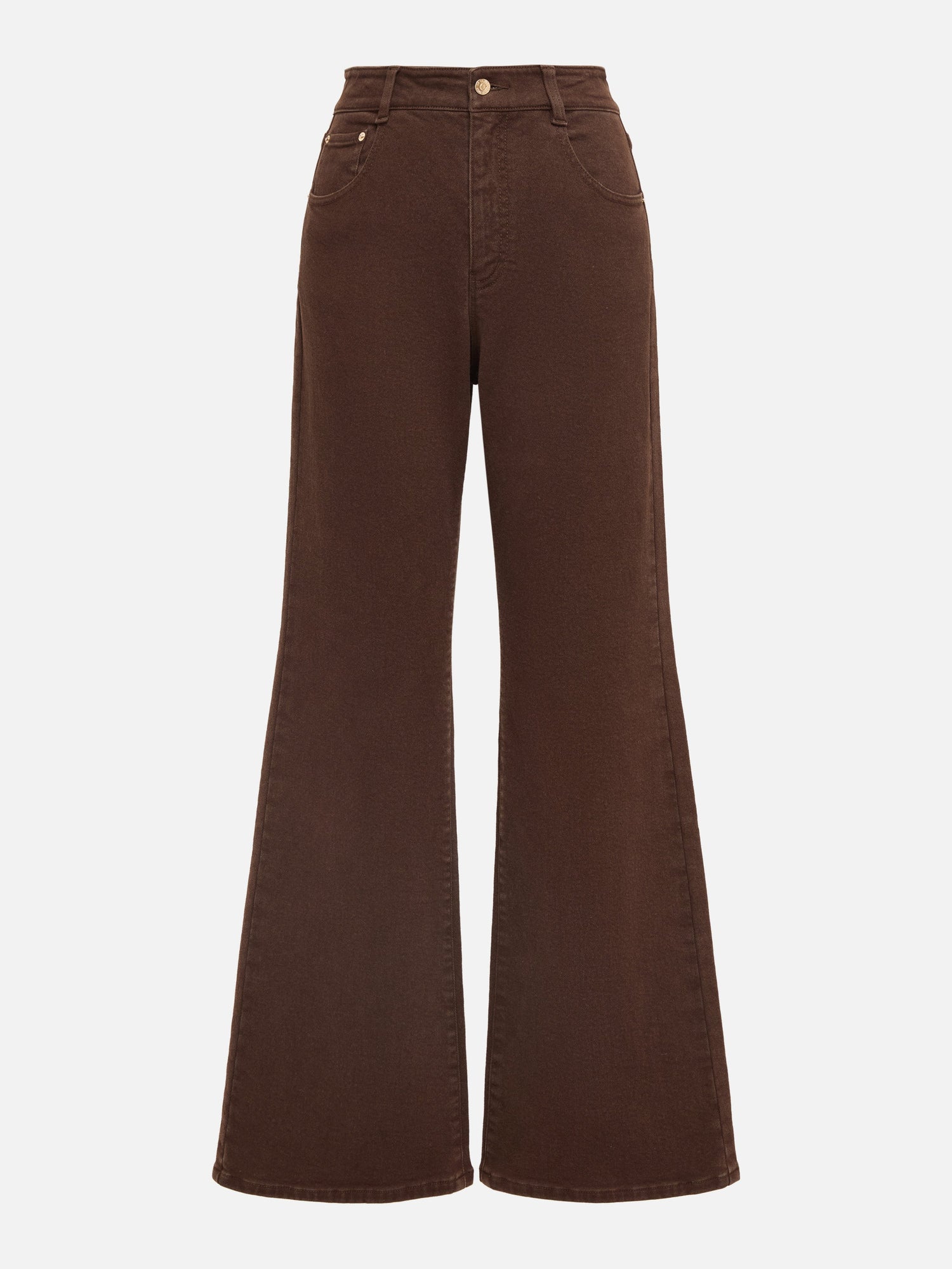 Straight Leg Pants | Brown