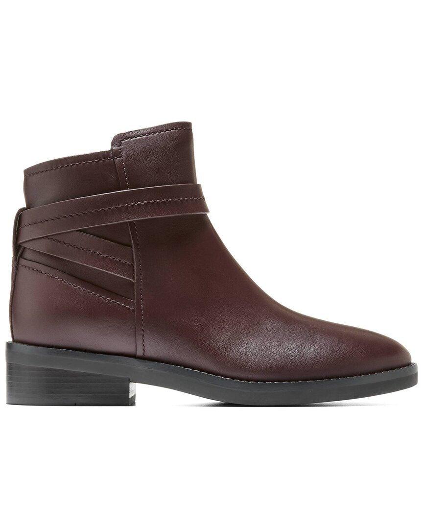 Cole Haan | Womens | Rosalyn Waterproof Ankle Strap Leather Boot | Brown
