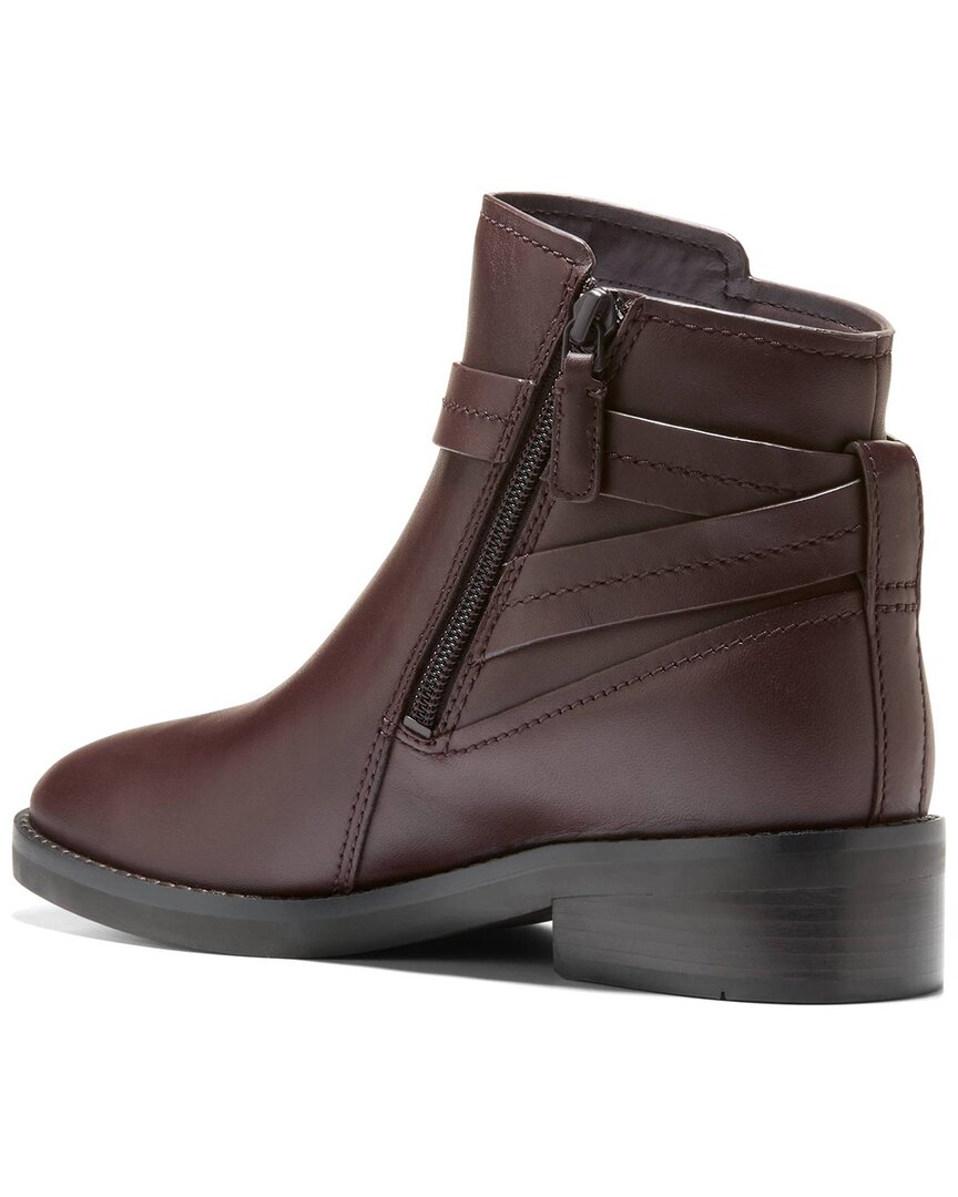 Cole Haan | Womens | Rosalyn Waterproof Ankle Strap Leather Boot | Brown