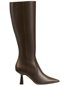 Stuart Weitzman | Womens | Stuart Supersculpt Zip Leather Boot 75 | Brown