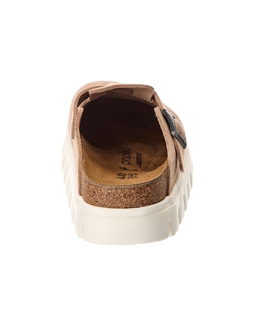 Birkenstock | Womens | Papillio by Boston Chunky Narrow Suede Clog | Brown