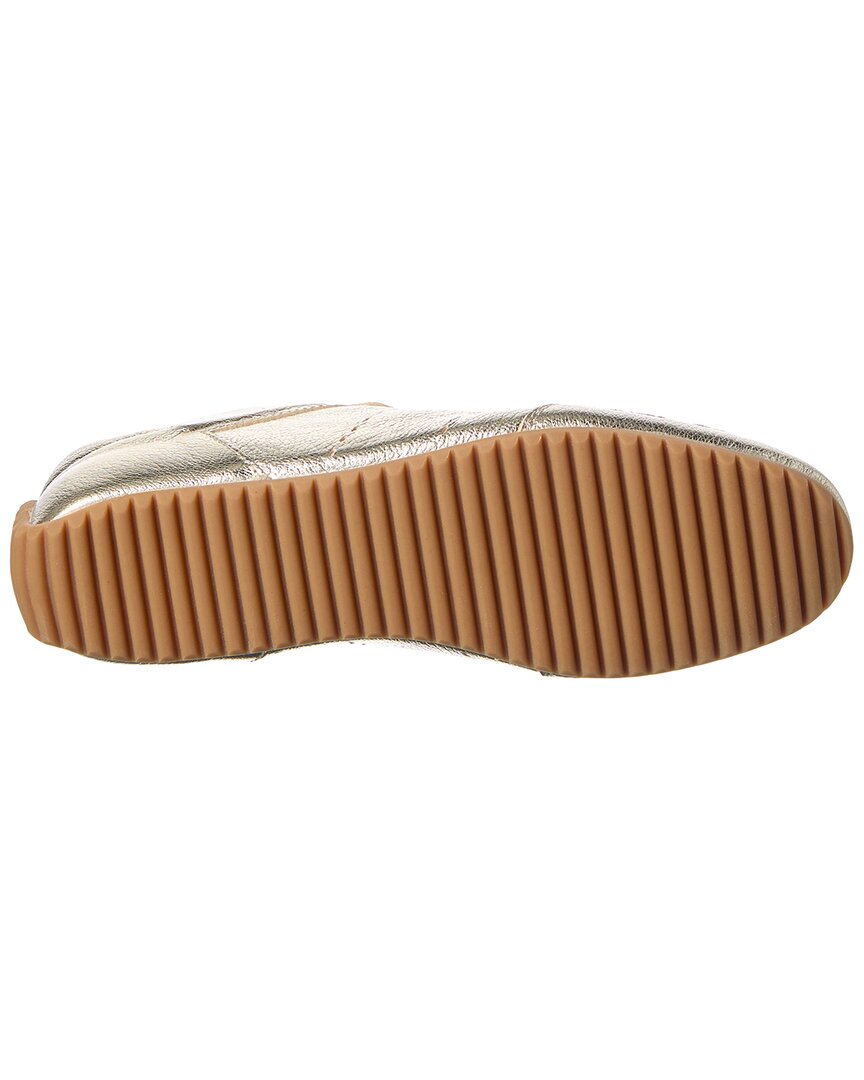 ODISSI | Womens | Laminated Metallic Leather Sneaker | Gold