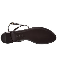 Saint Laurent | Womens | Cassandra Patent Sandal | Black