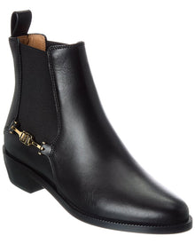 Ferragamo | Womens | Chelsea Leather Bootie | Black