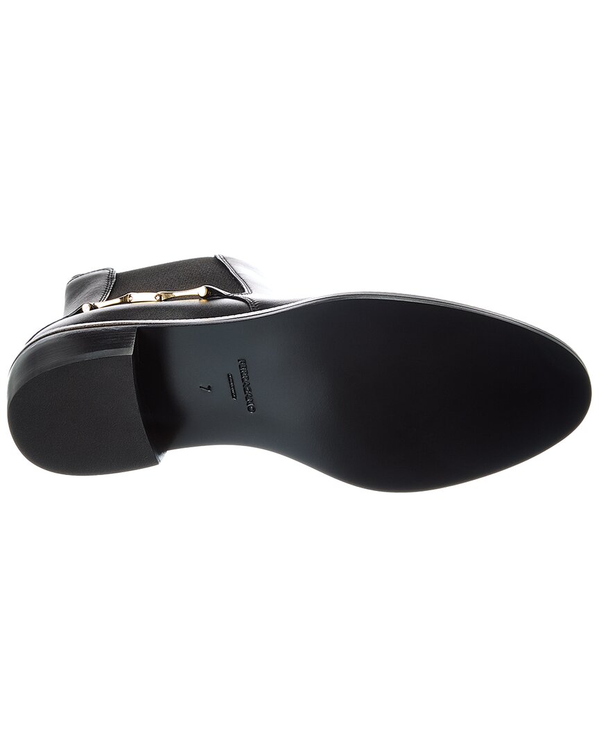 Ferragamo | Womens | Chelsea Leather Bootie | Black