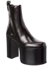 Valentino | Womens | DNU PACK Roman Stud 125 Leather Platform Bootie | Black