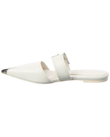 Alexander McQueen | Womens | Boxcar Leather Flat | White