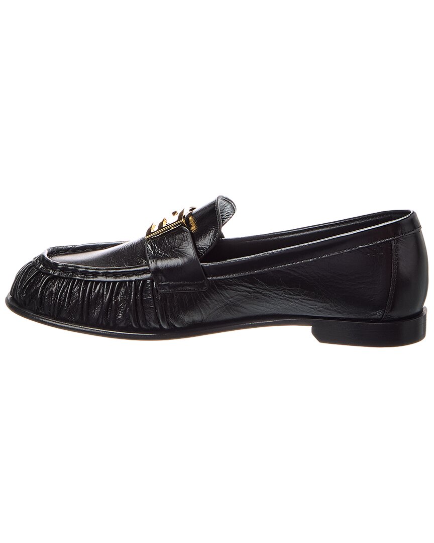 FENDI | Womens | Baguette Leather Loafer | Black