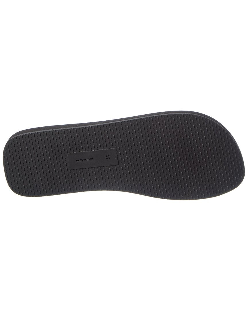 The Row | Womens | Dune Classic Ginza Leather Sandal | Black