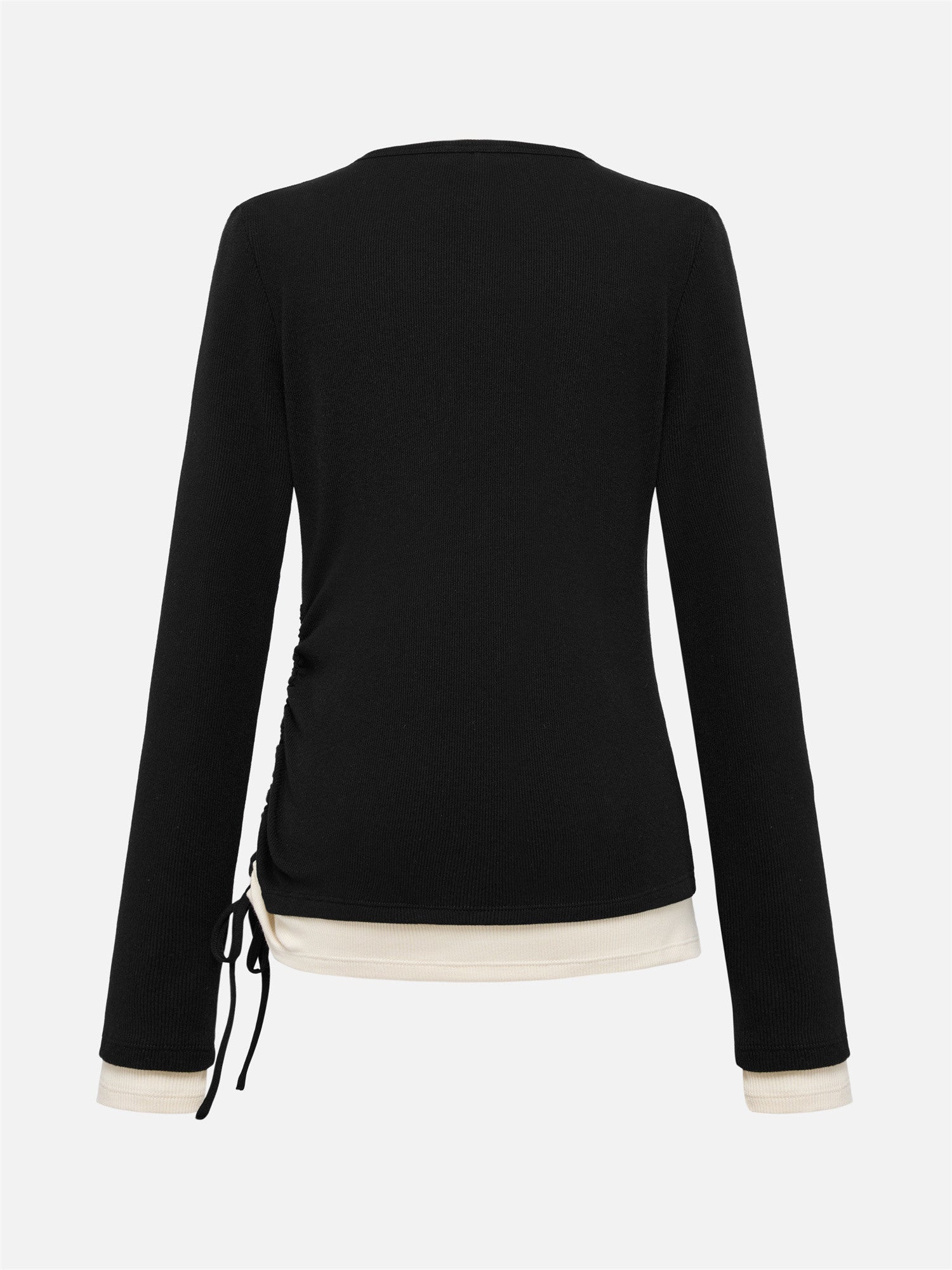 Slim-Fit Knit Base Layer Top | Black