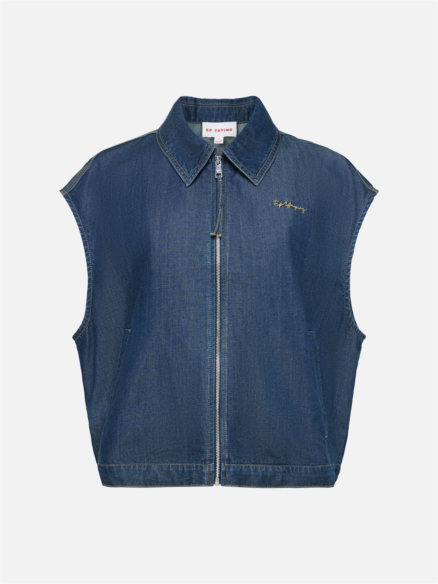Tencel-Cotton Denim Jacket | Navy