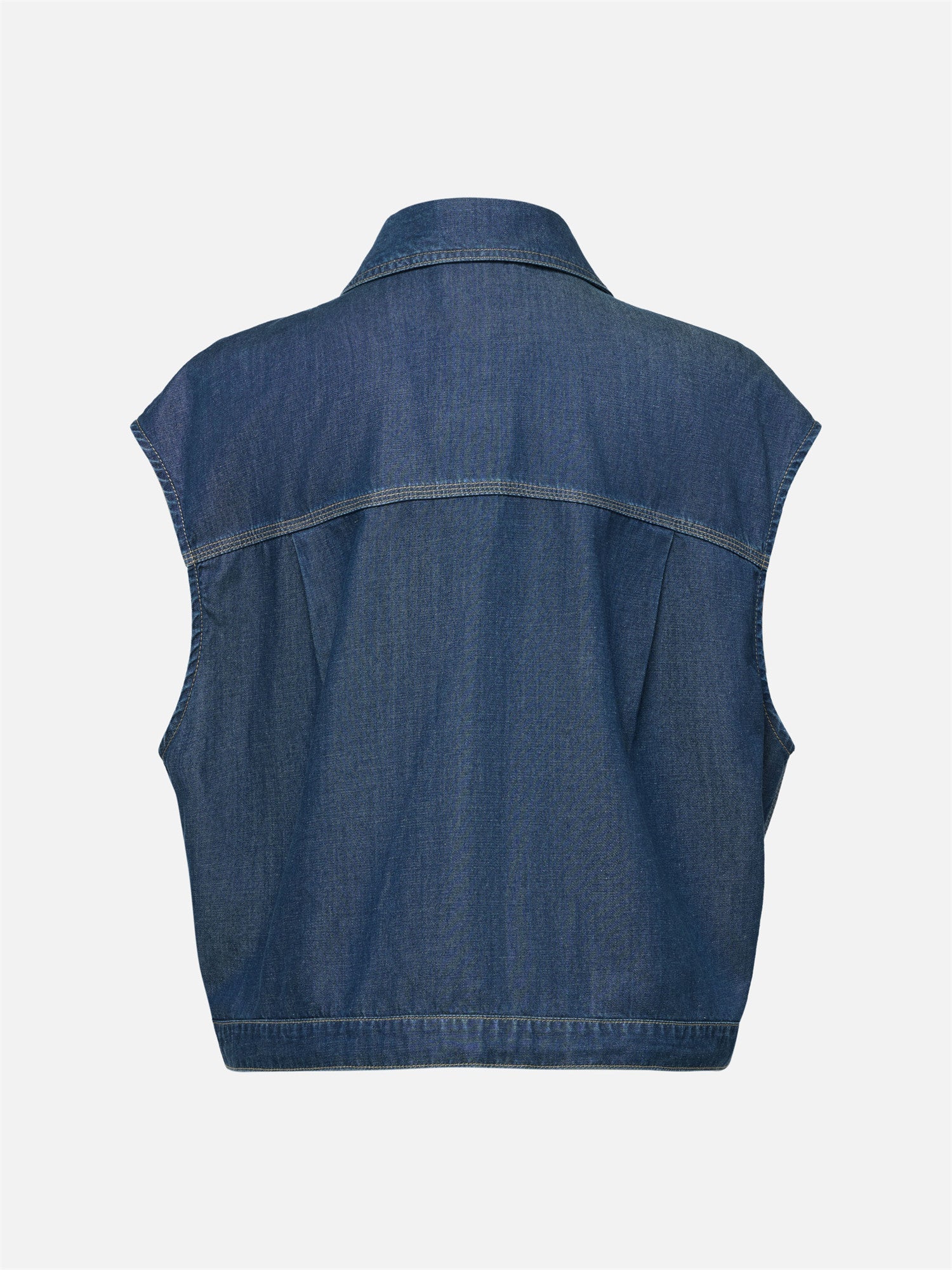 Tencel-Cotton Denim Jacket | Navy