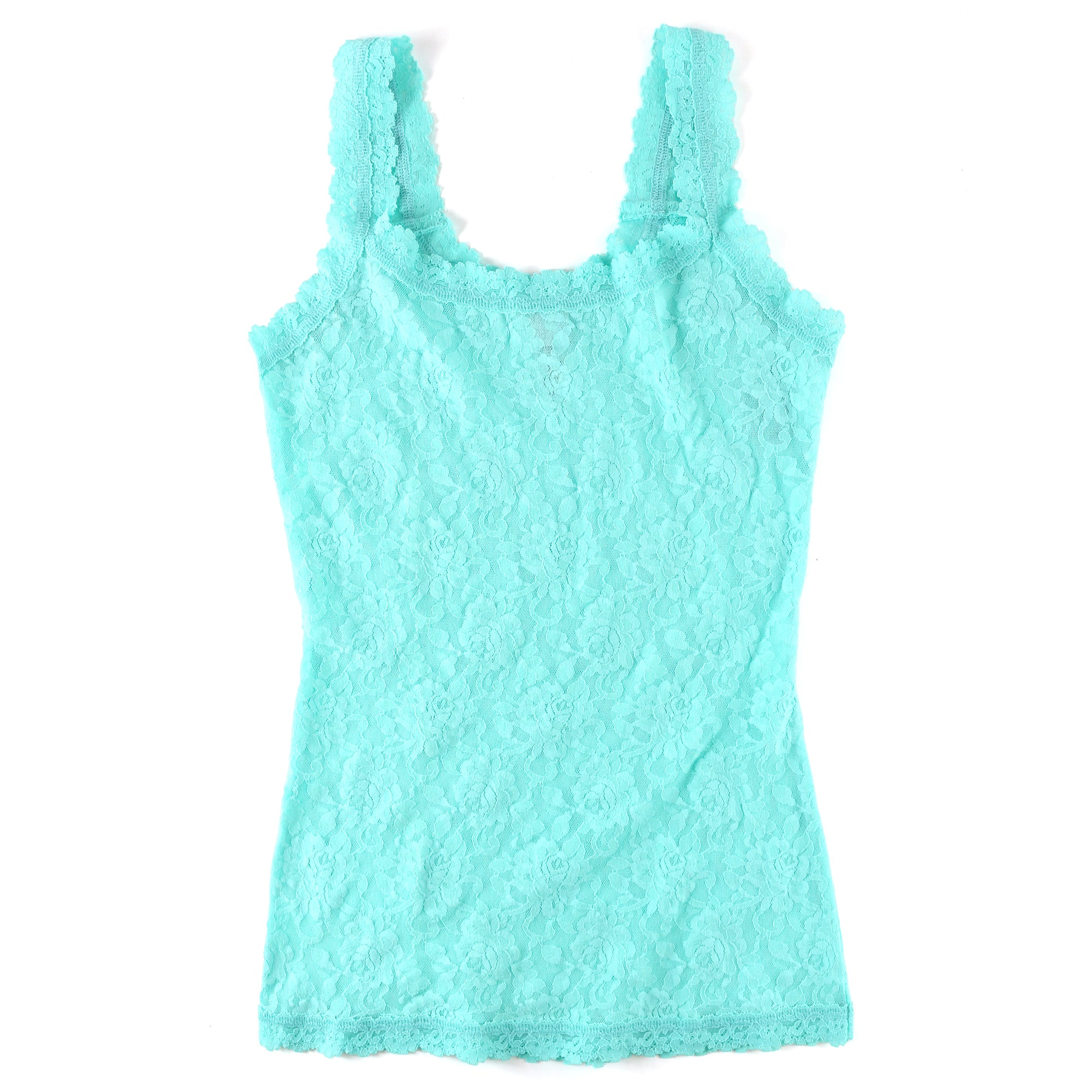 Signature Lace Unlined Camisole | Bright Aqua Blue