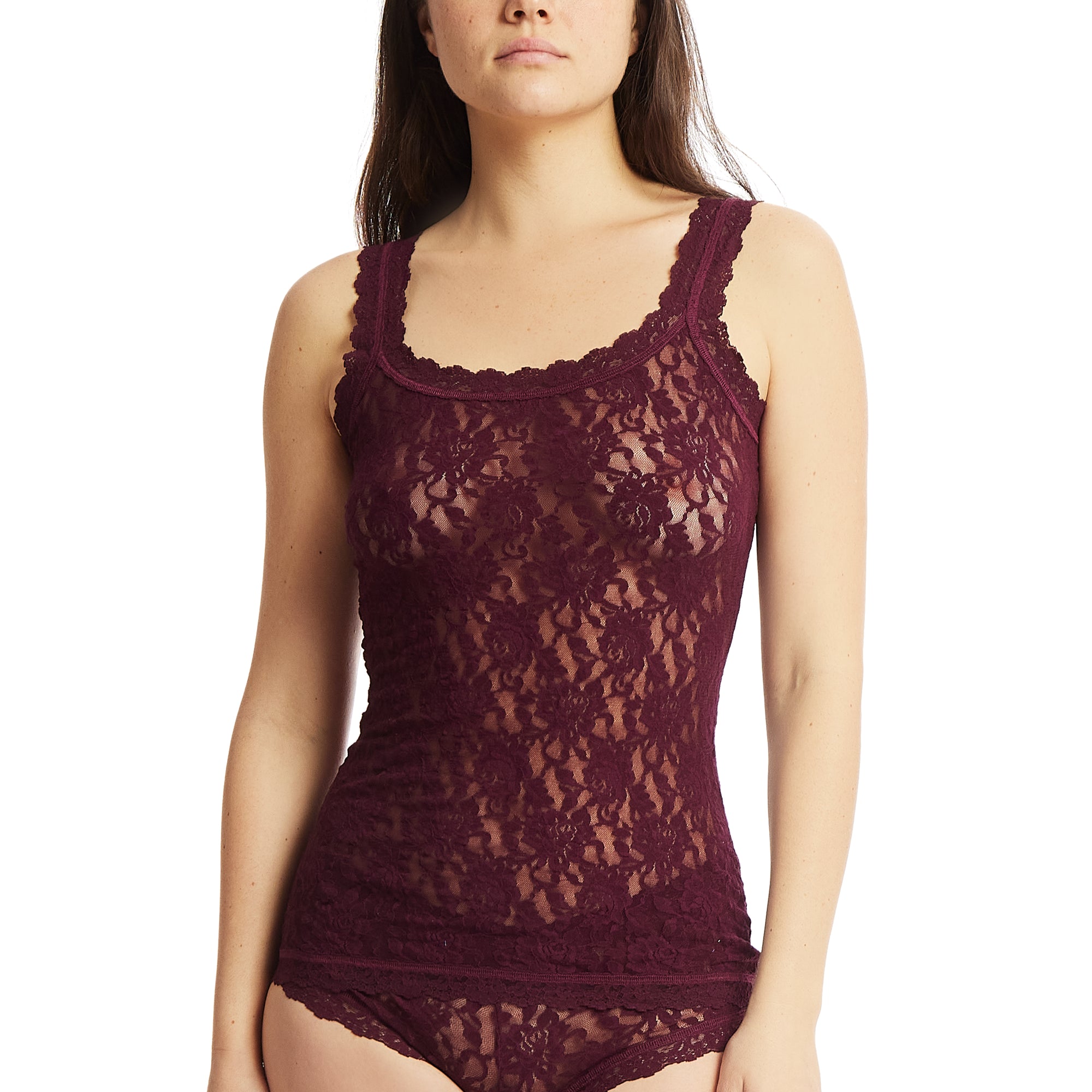 Signature Lace Unlined Camisole | Dried Cherry