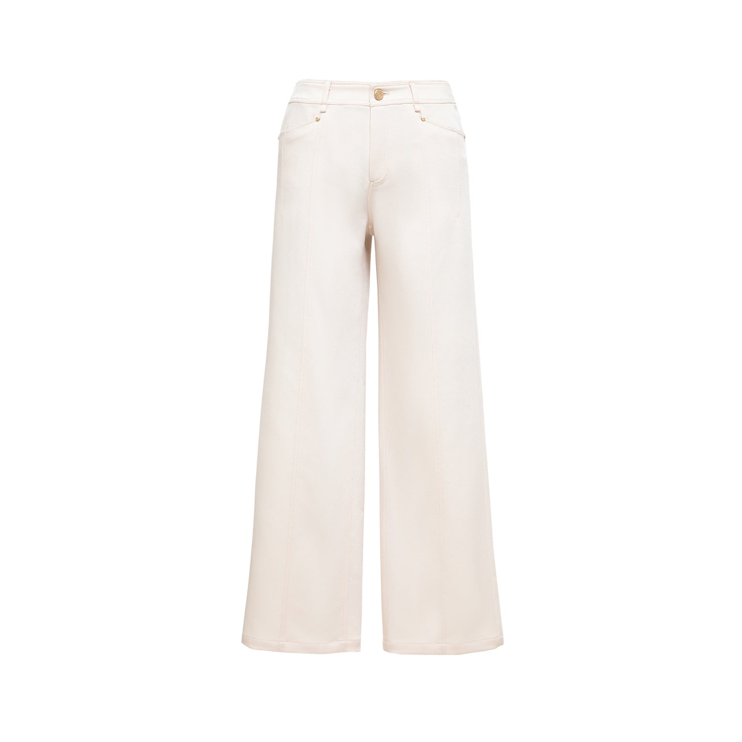 Triacetate Straight-leg Pants | White