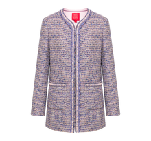 Tweed Parisian-Style Coat | Purple