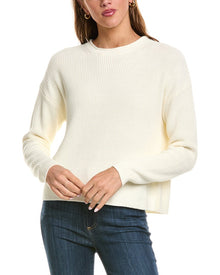 525 America | Womens | Cropped Relaxed Crewneck Pullover | White