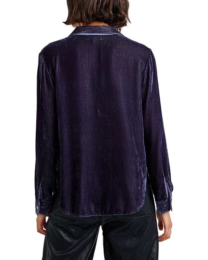 Bella Dahl | Womens | Silk-Blend Shirt | Grey Multi