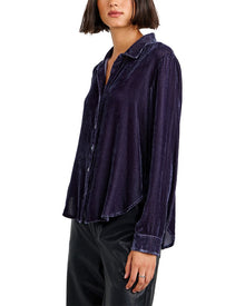 Bella Dahl | Womens | Silk-Blend Shirt | Grey Multi