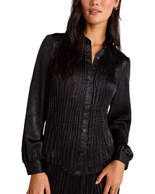 Bella Dahl | Womens | Pleated Bodice Shirt | Black