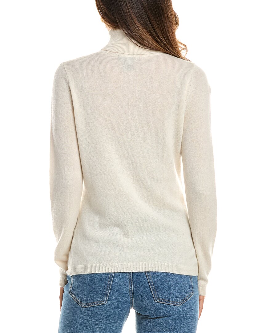 Forte Cashmere | Womens | Basic Turtleneck 100% Cashmere Pullover | White